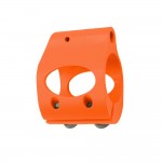 .750 Low Profile Steel Gas Block with CLAMP-ON - Cerakote Hunter Orange